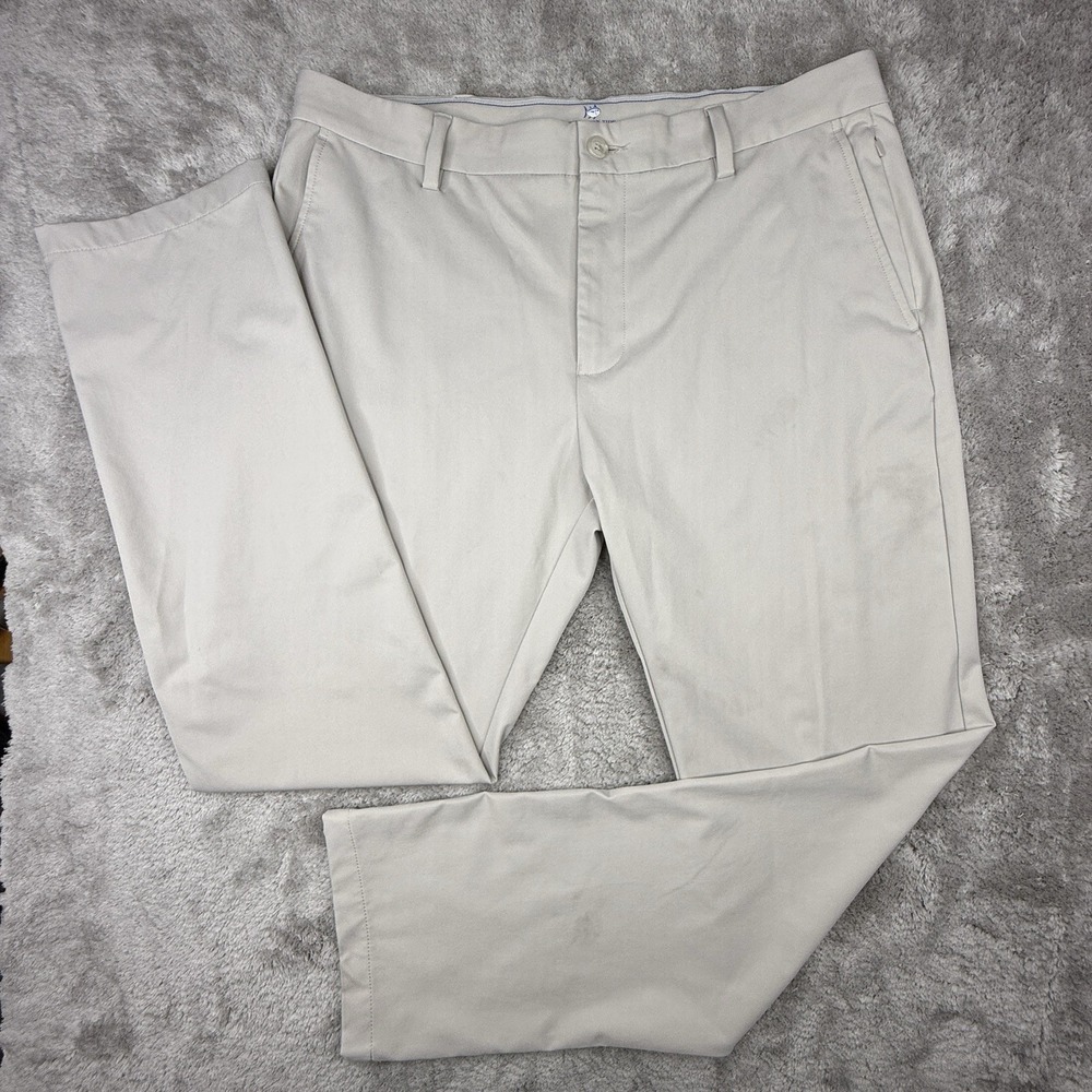 Southern Tide Jack Performance Pants Mens 38x32 Tan Golf Stretch Lightweight